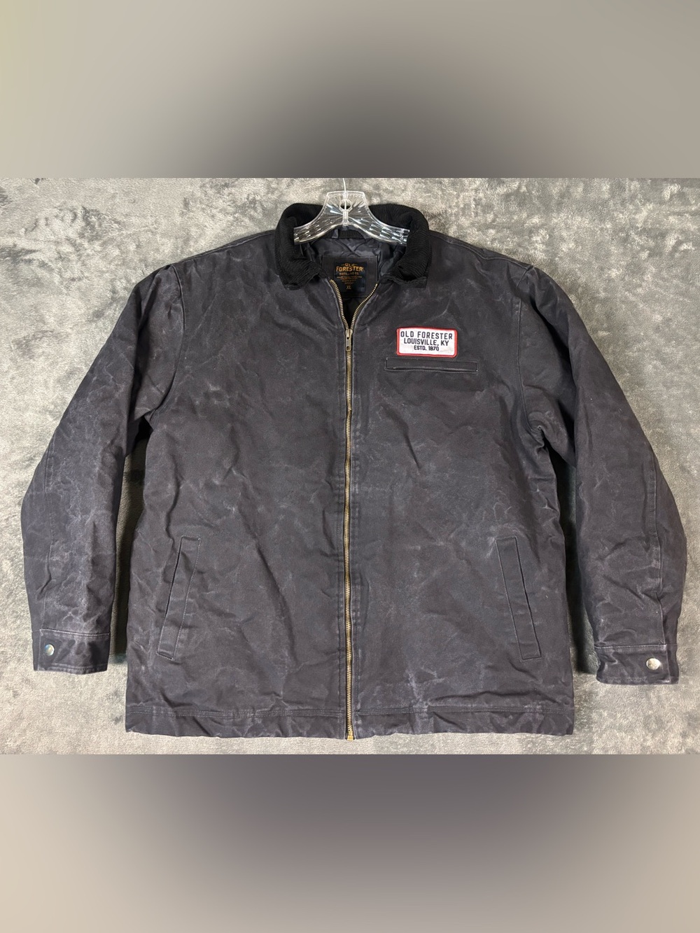 Old Forester Bourbon Men’s Utility Coat Black Size XL‎